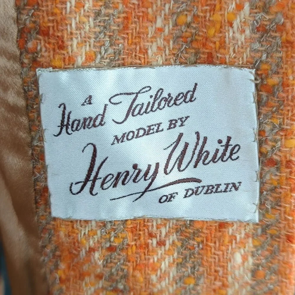 Vintage Henry White Of Dublin Wool Suit, 1960's Skirt & Jacket - Picture 13 of 17